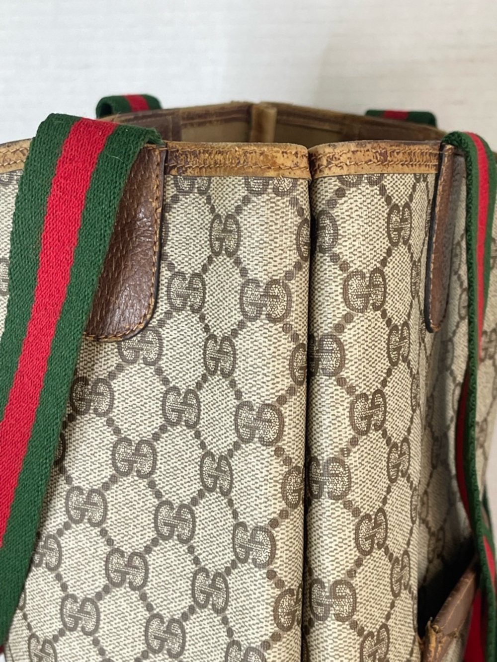 GUCCI CC MONOGRAM SHERRY LINE TOTE - Picture 7 of 15